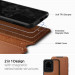 Spigen Ciel Wallet Leather Case - дизайнерски кожен калъф за Samsung Galaxy S20 Ultra (кафяв) 10