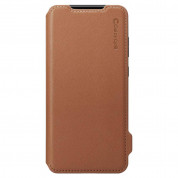Spigen Ciel Wallet Leather Case - дизайнерски кожен калъф за Samsung Galaxy S20 Ultra (кафяв) 3