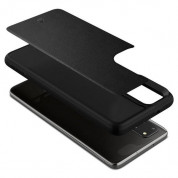 Spigen Ciel Leather Brick Case - дизайнерски кожен кейс за Samsung Galaxy S20 Plus (черен) 4
