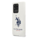 U.S. Polo Assn. Silicone Case - твърд силиконов кейс за Samsung Galaxy S20 Ultra (бял) 2