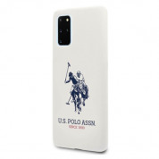 U.S. Polo Assn. Silicone Case - твърд силиконов кейс за Samsung Galaxy S20 Plus (бял) 1