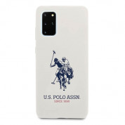 U.S. Polo Assn. Silicone Case - твърд силиконов кейс за Samsung Galaxy S20 Plus (бял) 4