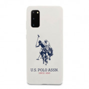 U.S. Polo Assn. Silicone Case - твърд силиконов кейс за Samsung Galaxy S20 (бял) 4