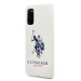 U.S. Polo Assn. Silicone Case - твърд силиконов кейс за Samsung Galaxy S20 (бял) 2