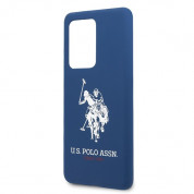 U.S. Polo Assn. Silicone Case - твърд силиконов кейс за Samsung Galaxy S20 Ultra (син) 2