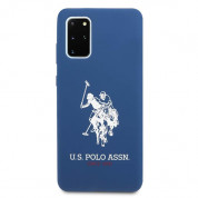U.S. Polo Assn. Silicone Case - твърд силиконов кейс за Samsung Galaxy S20 Plus (син) 4