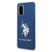 U.S. Polo Assn. Silicone Case - твърд силиконов кейс за Samsung Galaxy S20 Plus (син) 2