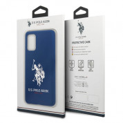U.S. Polo Assn. Silicone Case - твърд силиконов кейс за Samsung Galaxy S20 Plus (син) 7