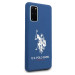 U.S. Polo Assn. Silicone Case - твърд силиконов кейс за Samsung Galaxy S20 Plus (син) 6