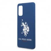U.S. Polo Assn. Silicone Case - твърд силиконов кейс за Samsung Galaxy S20 (син) 2