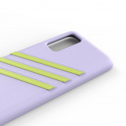 Adidas Originals Moulded Case - кожен кейс за Samsung Galaxy S20 (лилав) 4