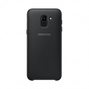 Samsung Dual Layer Cover EF-PJ600CB - оригинален хибриден кейс за Samsung Galaxy J6 (2018) (черен)