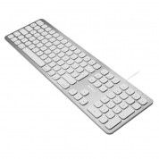 Macally Ultra Slim USB keyboard with 2 USB Ports - жична клавиатура за Mac с 2 USB порта (бял)  5