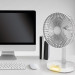 Platinet Desk Fan - настолен вентилатор с презареждаема батерия (бял) 5