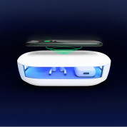 Adam Elements Omnia UVC+ Ozone Sterilizer Box - поставка за безжично зареждане и UV стерилизатор за мобилни устройства (бял)  3