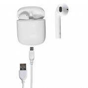 4smarts TWS Headset SkyPods Lite - безжични Bluetooth слушалки с микрофон за мобилни устройства (бял)  2