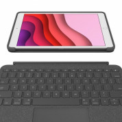 Logitech Combo Touch - безжична клавиатура и тракпад, с кейс и поставка за iPad 7 (2019), iPad 8 (2020), iPad 9 (2021) (черен) 6
