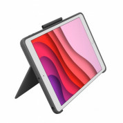 Logitech Combo Touch - безжична клавиатура и тракпад, с кейс и поставка за iPad 7 (2019), iPad 8 (2020), iPad 9 (2021) (черен) 3