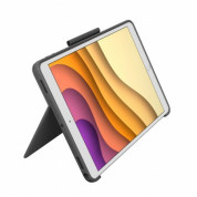 Logitech Combo Touch - безжична клавиатура и тракпад, с кейс и поставка за iPad Air 3 (2019), iPad Pro 10.5 (2017) (тъмносив) 3