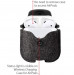 TwelveSouth AirSnap Leather Case - кожен калъф (ествествена кожа) за Apple AirPods и Apple AirPods 2 (тъмносив) 4