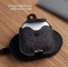 TwelveSouth AirSnap Leather Case - кожен калъф (ествествена кожа) за Apple AirPods и Apple AirPods 2 (тъмносив) 5