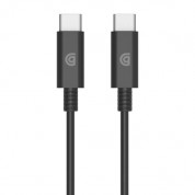 Griffin USB-C to USB-C Cable - USB-C към USB-C кабел за устройства с USB-C порт (100 см) (черен) 