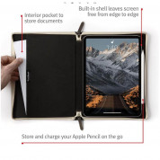 TwelveSouth BookBook - уникален кожен калъф с отделение за Apple Pencil за iPad Pro 12.9 (2018) (кафяв) 5