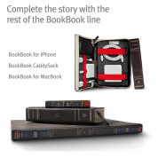 TwelveSouth BookBook - уникален кожен калъф с отделение за Apple Pencil за iPad Pro 12.9 (2018) (кафяв) 2
