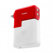 TwelveSouth PlugBug Duo All-in-one MacBook global travel adapter - адаптер за MacBook и захранване за iPad (с преходници за цял свят)