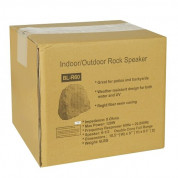 Generic Indoor/Outdoor 120W Weather-Resistant Wired Rock Patio Speaker - водоустойчив външен спийкър с формата на камък (тъмносив)  4