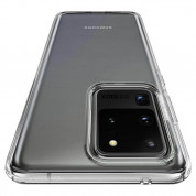 Spigen Crystal Flex Case - тънък качествен силиконов (TPU) калъф за Samsung Galaxy S20 Ultra (прозрачен)  7