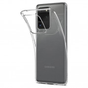 Spigen Crystal Flex Case - тънък качествен силиконов (TPU) калъф за Samsung Galaxy S20 Ultra (прозрачен)  2