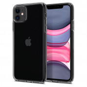 Spigen Liquid Crystal Case - тънък силиконов (TPU) калъф за iPhone 11 (сив)