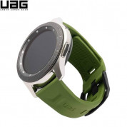 Urban Armor Gear Scout Strap - изключително здрава силиконова каишка за Samsung Galaxy Watch 46 mm, Gear S3 Classic, Gear S3 Frontier (зелен)