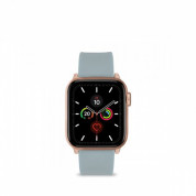 Artwizz WatchBand Silicone - силиконова каишка за Apple Watch 38мм, 40мм, 41мм (светлосив) 3