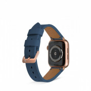 Artwizz WatchBand Leather - кожена (естествена кожа) каишка за Apple Watch 38мм, 40мм, 41мм (син) 2