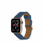 Artwizz WatchBand Leather - кожена (естествена кожа) каишка за Apple Watch 38мм, 40мм, 41мм (син)