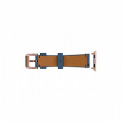 Artwizz WatchBand Leather - кожена (естествена кожа) каишка за Apple Watch 38мм, 40мм, 41мм (син) 5