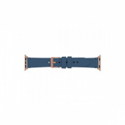 Artwizz WatchBand Leather - кожена (естествена кожа) каишка за Apple Watch 38мм, 40мм, 41мм (син) 1