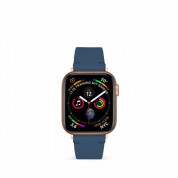 Artwizz WatchBand Leather - кожена (естествена кожа) каишка за Apple Watch 38мм, 40мм, 41мм (син) 3