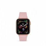 Artwizz WatchBand Leather - кожена (естествена кожа) каишка за Apple Watch 38мм, 40мм, 41мм (розово злато) 3