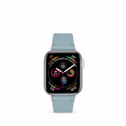 Artwizz WatchBand Leather - кожена (естествена кожа) каишка за Apple Watch 38мм, 40мм, 41мм (светлосин) 3