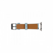 Artwizz WatchBand Leather - кожена (естествена кожа) каишка за Apple Watch 38мм, 40мм, 41мм (светлосин) 5