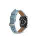 Artwizz WatchBand Leather - кожена (естествена кожа) каишка за Apple Watch 38мм, 40мм, 41мм (светлосин) 3