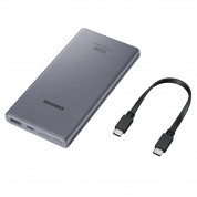 Samsung Fast Charge Power Bank 10000 mAh 25W (USB-C) EB-P3300XJEGEU - външна батерия с USB и USB-C изходи (сив) 4