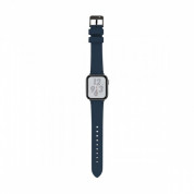 Artwizz WatchBand Leather - кожена (естествена кожа) каишка за Apple Watch 42мм, 44мм, 45мм, Ultra 49мм (син) 4