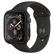 Spigen Thin Fit Case - качествен твърд кейс за Apple Watch 44мм (черен)