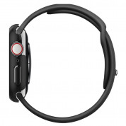 Spigen Thin Fit Case - качествен твърд кейс за Apple Watch 44мм (черен) 6