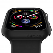 Spigen Thin Fit Case - качествен твърд кейс за Apple Watch 44мм (черен) 2