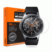 Spigen Tempered Glass GLAS.tR Slim - комплект от 3 броя най-висок клас стъклено защитно покритие за дисплея на Samsung Galaxy Watch (46mm) (прозрачен) 1